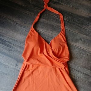 Land's End orange tankini. Never worn